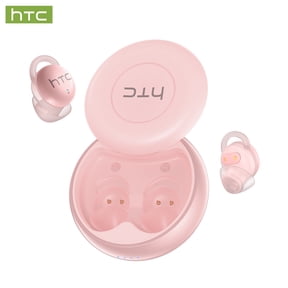 HTC NE91 Sleep Earbuds, Bluetooth 6.0 Wireless Earbuds for Side Sleepers, Noise Cancelling, Ultra-Light 2.4g In-Ear Fit, HiFi Sound, ENC Calls, 18H Battery, Pink