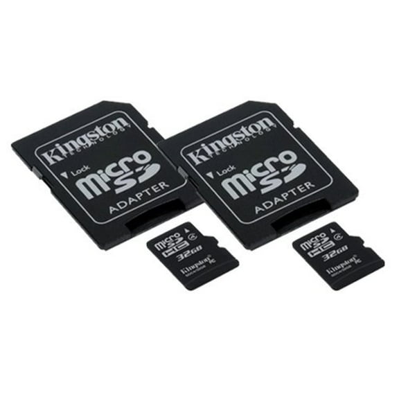 HTC One ST Cell Phone Memory Card 2 x 32GB microSDHC Memory Card with SD Adapter (2 Pack)