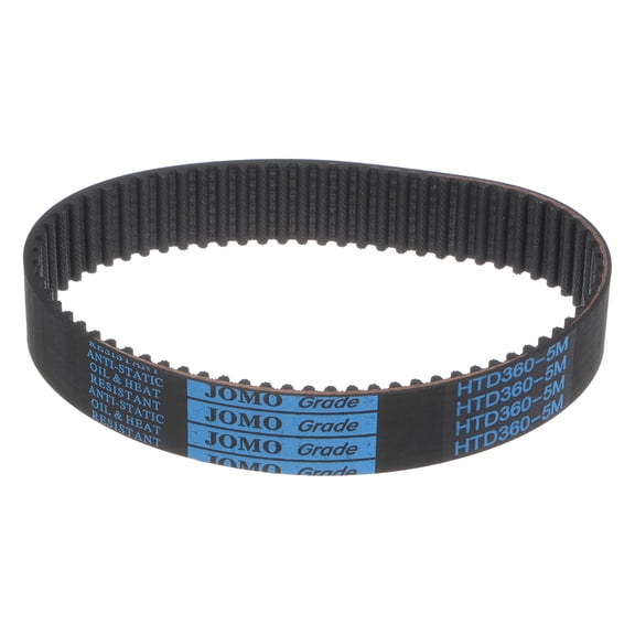 HTD-5M Rubber Timing Belt 72 Teeth, 360mm Pitch Length x 25mm Width x 3.6mm Height