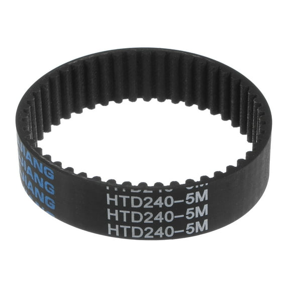 Uxcell HTD5M-240 Rubber Timing Belt 48 Teeth Closed Loop Pulley Timing Belt 0.79'' Width 9.45 inch Pitch Length