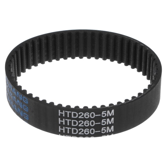 Uxcell HTD5M-260 Rubber Timing Belt 52 Teeth Closed Loop Pulley Timing Belt 0.79'' Width 10.24 inch Pitch Length
