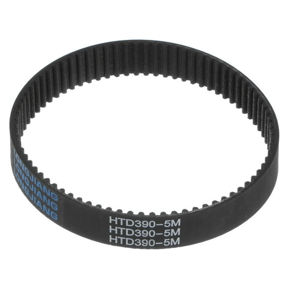 Uxcell HTD5M-390 Rubber Timing Belt 78 Teeth Closed Loop Belt 0.59" Width 15.35" Length