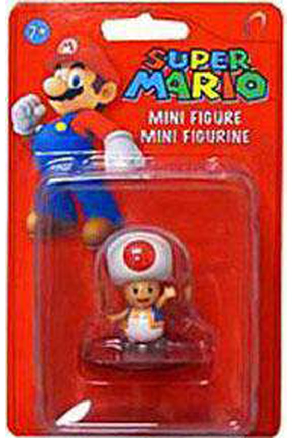 HTF collectible Super Mario Toad Mini Figure 1.75