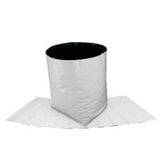 HTG Supply 7-Gallon Indoor/Outdoor White Poly Grow Bag Planters - 25-Pack