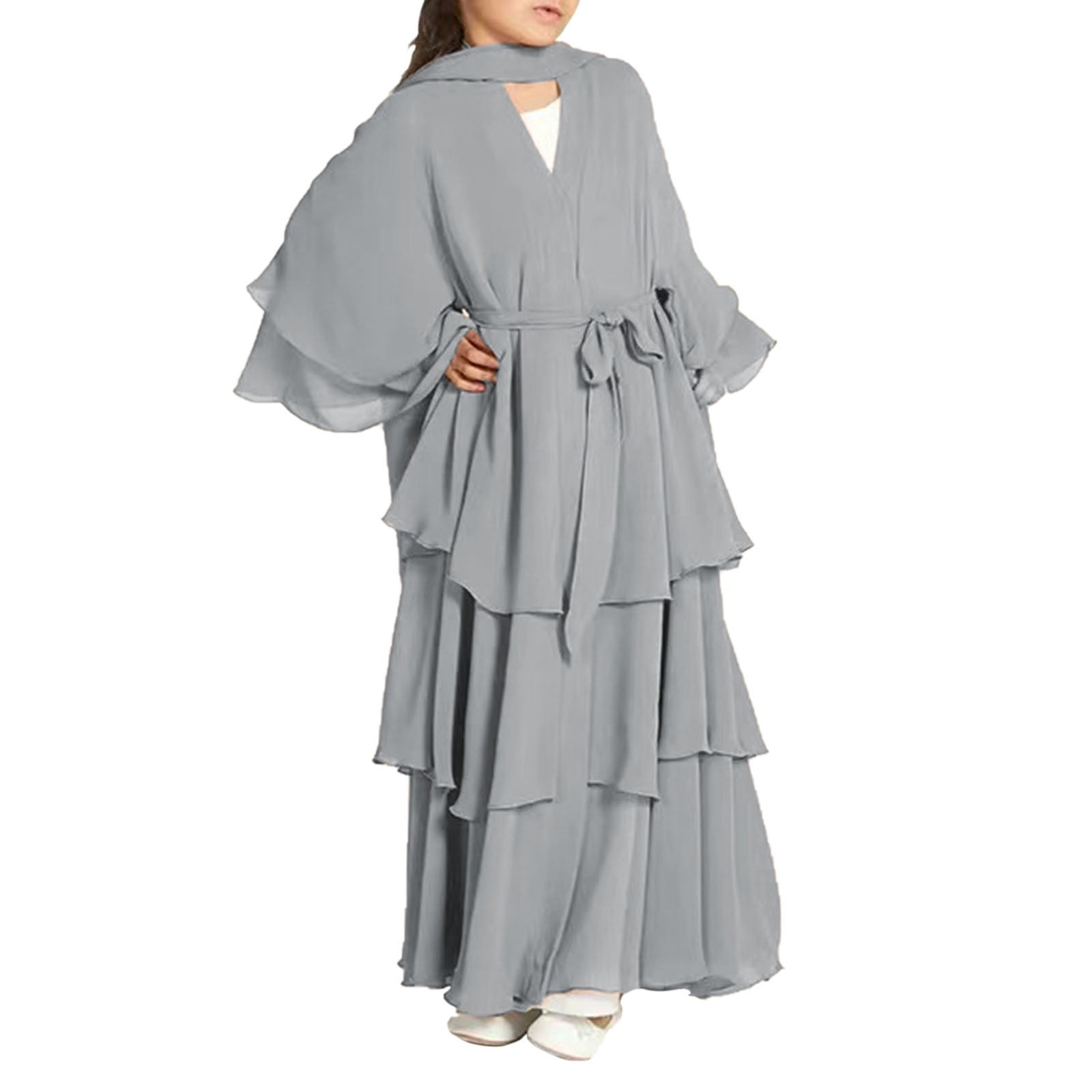 HTGFGMGW Flower Girl Dresses Dress for Children Girls Chiffon Dress