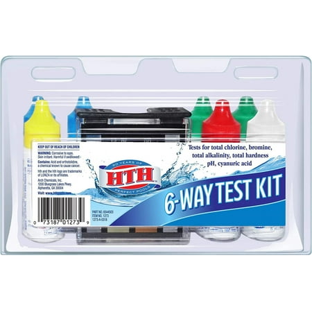 HTH 1273 6-Way Test Kit Swimming Pools Chemical Tester