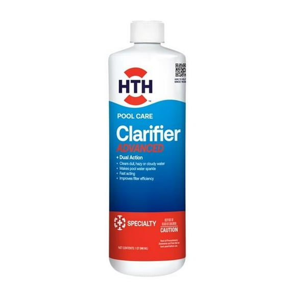 HTH 8106664 32 oz Pool Care Liquid Clarifier, Pack of 6