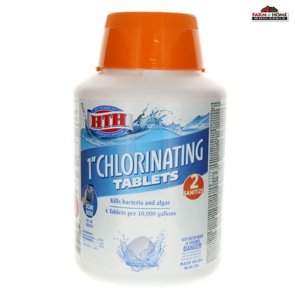 5lbs HTH Chlorinating Tablets 1" ~ New