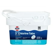 HTH Swimming Pool Care 3 Chlorine Tablets Ultra - Individually Wrapped - 8 lb Bucket   Residential Use, Standard Application