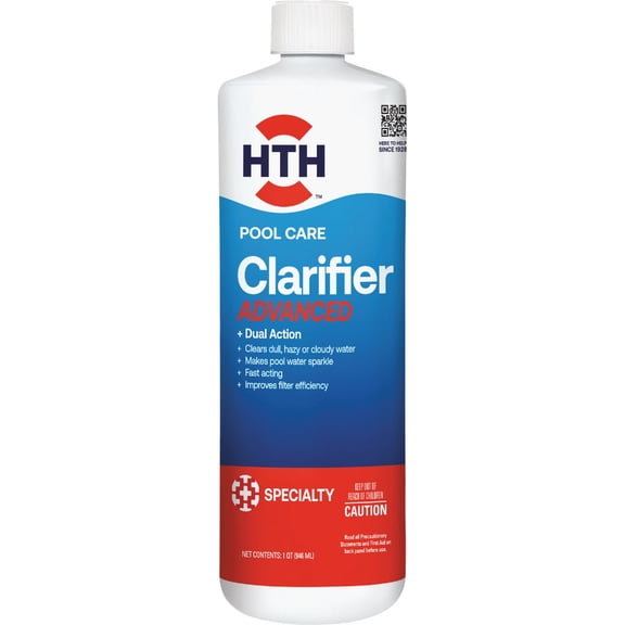 HTH 67212 Swimming Pool Care Advanced Clarifier, 32oz