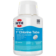 HTH 1-inch Chlorine Tablets   Tablet Form, 5 lb   Pool Sanitizer to Kill Algae & Bacteria