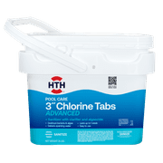 HTH Pool Care 3" Chlorine Advanced Tabs for Swimming Pools, 5 lbs