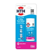 HTH Pool Care 6-Way Test Strips, Swimming Pool Water Chemical Tester, 30 Strips