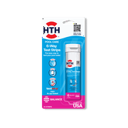 HTH Pool Care 6-Way Test Strips for Swimming Pools, 0.5 lb. Contains 35 Strips