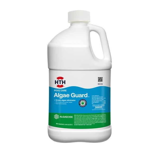 HTH Pool Care Algae Guard 10 for Swimming Pools, Liquid, 119oz