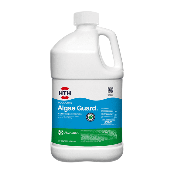 HTH Pool Care Algae Guard 10 for Swimming Pools, Pool Chemicals, 1 gal