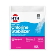 HTH Pool Care Chlorine Stabilizer   Granules, 4 lb   Pool Chemical Stabilizer for Sunlight Protection
