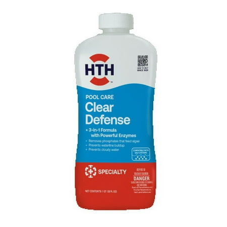 HTH Clear Defense Liquid Algae Preventer for Pool Maintenance