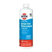 منظف المسبح السائل HTH Drop Out Flocculant سعة 28 أونصة يزيل الجزيئات الدقيقة وينقي المياه العكرة