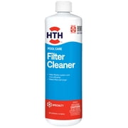 HTH Pool Care Liquid Filter Cleaner for All Pool Types - 1 Quart, Enhances Filtration Efficiency, Pool Chemical
