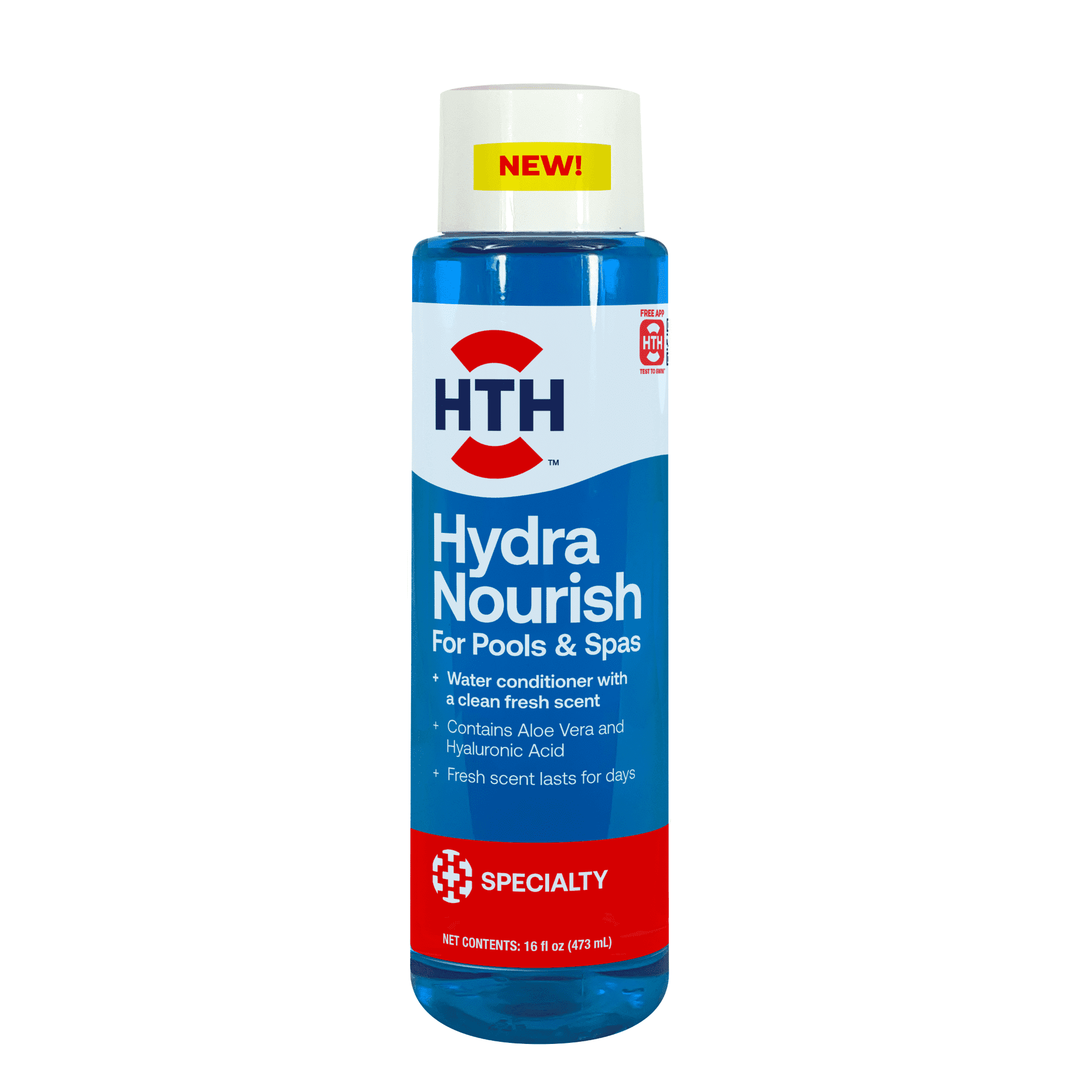 Reference image: HTH HydraNourish pool-water enhancer — 16 oz