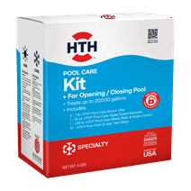HTH Pool Care Kit for Swimming Pools, Treats 20,000 Gallons, 4 lb