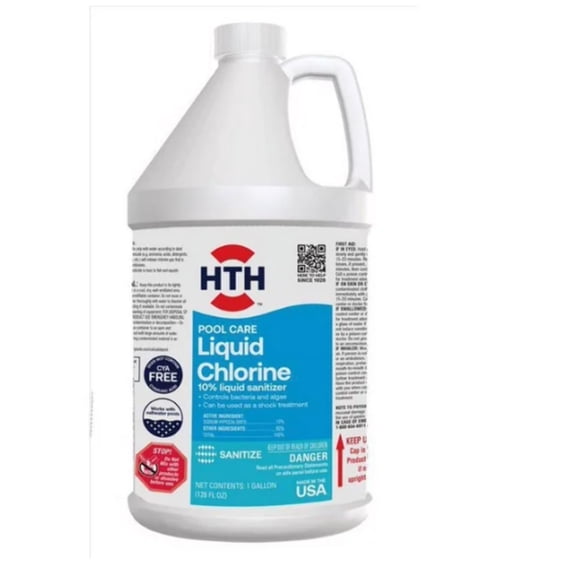HTH Pool Care Liquid Chlorinating Chemicals 1 gal- 4 GALLON