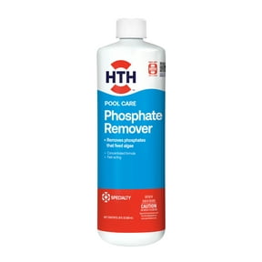 HTH Pool Care Phosphate Remover — Concentrated Liquid, 28 oz — Pool Phosphate Remover to Reduce Phosphates and Help Prevent Algae in Swimming Pools