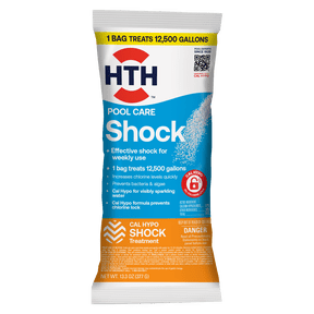 HTH Chlorine Shock — Granules, 13.3 oz — Pool Shock Treatment for Weekly Chlorination