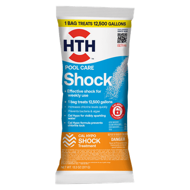 HTH Pool Care Shock for Swimming Pools, Granules, 13.3 oz
