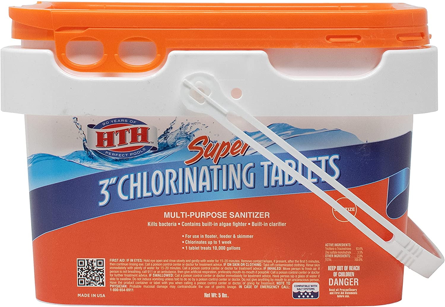 HTH Super Chlorinating 3" Tablets for Swimming Pools Stabilizer
