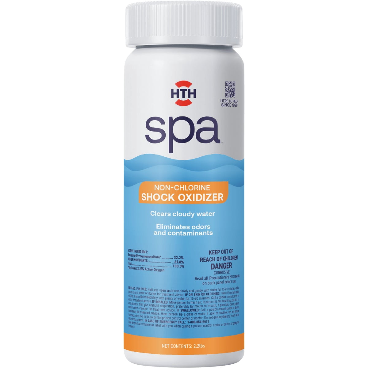 HTH Spa 86133 pH Up, Spa & Hot Tub Chemical Raises pH, Prevents Corrosion, 2 lbs