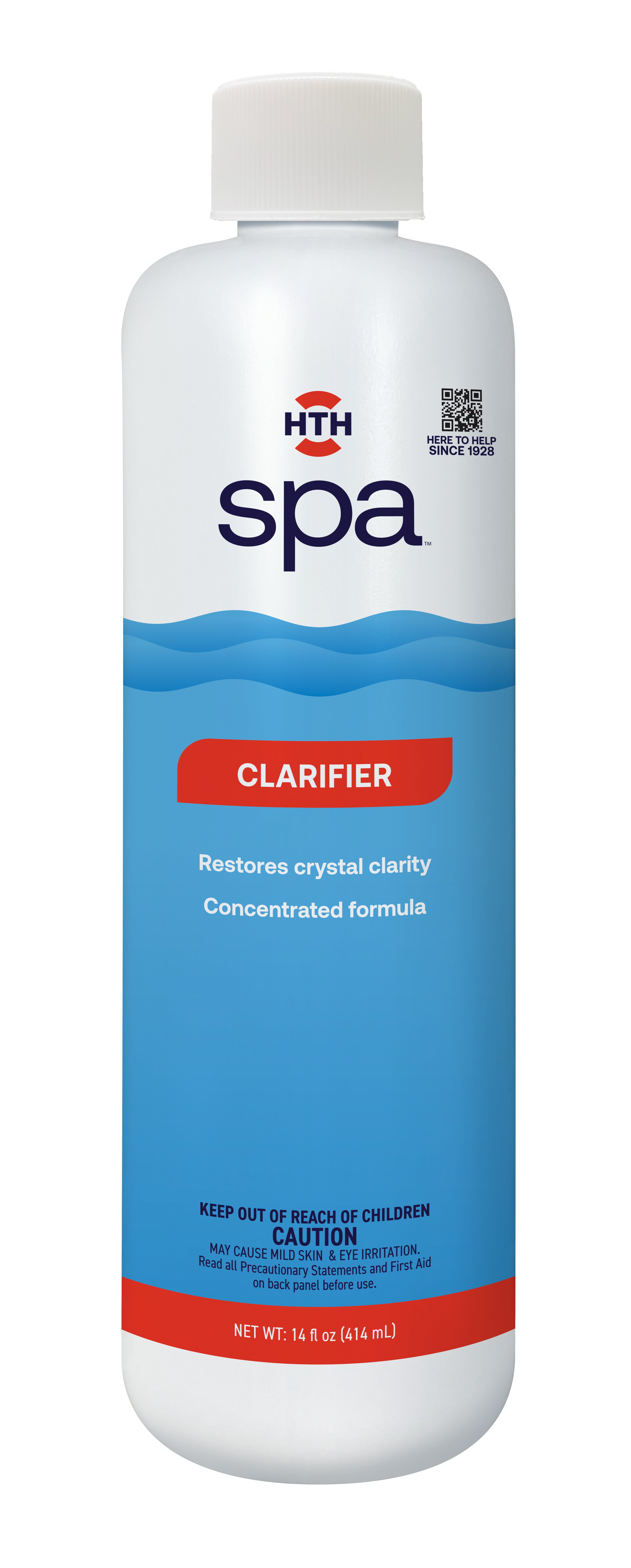 HTH Spa Care Clarifier, Concentrated, for Crystal Clear Water, Liquid