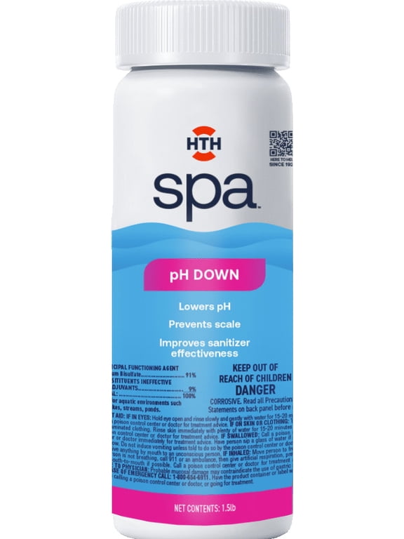 Spa Care pH Down — Powder, 2.5 lb — Pool and Spa pH Decreaser to Balance Water Chemistry