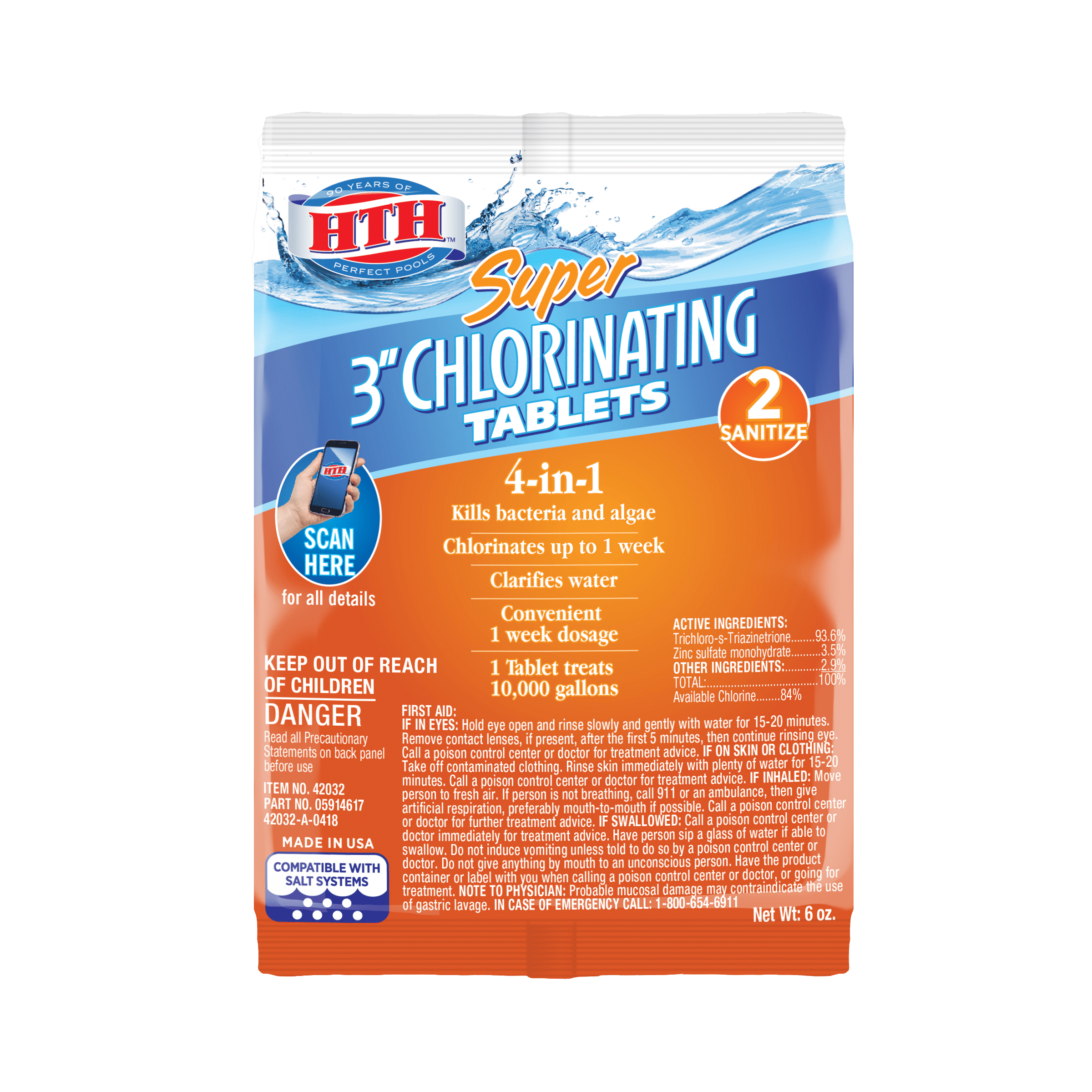 HTH Spa Clear Chlorinating Sanitizer