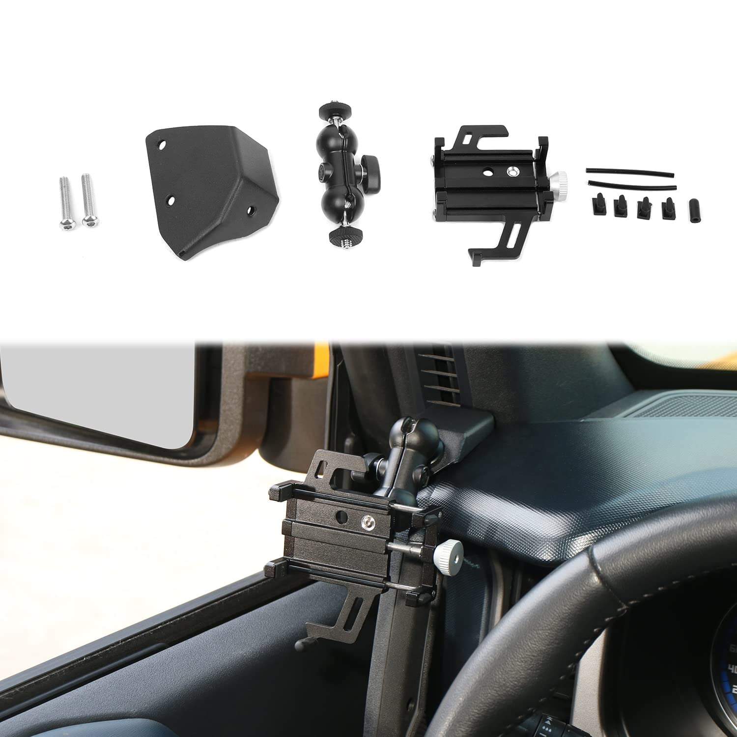 HTHE for Ford Bronco Dash Side Phone Holder DashMount Phone Holder
