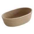 thumbnail image 1 of HTHJSCO Desktop Storage Basket Small Woven Baskets Empty Tiny Storage Baskets Mini Cotton Rope Baskets Oval Decorative Hampers, 1 of 5