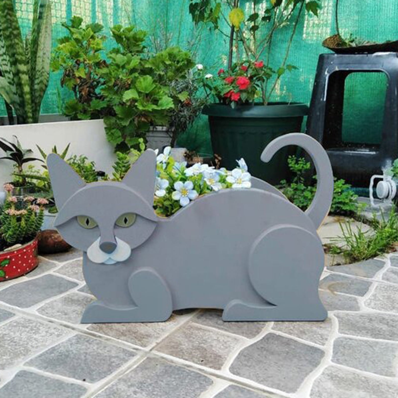 HTHJSCO Flower Pots Garden Flower Pot Dog Poodle Chihuahua Animal