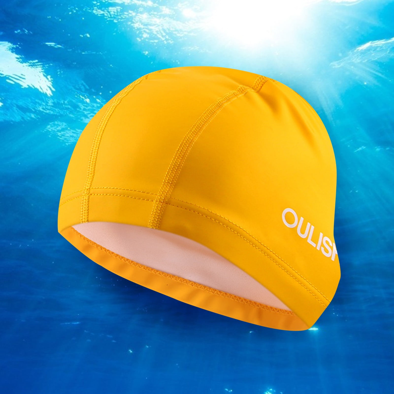 HTHJSCO Hats Unisex Swim Cap Adults Keeps Hair Clean Breathable Bath