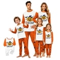 thumbnail image 1 of HTHLVMD Halloween Pajamas, Family Pajamas, Halloween Matching Family Pajamas Orange Pumpkin Print Long Sleeve Two Piece Pajama Set Magical Sleepwear Nightwear Loungewear Bepumpkin Ed Photos, 1 of 5