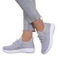 thumbnail image 1 of HTHLVMD Lightweight Mesh Sneakers, Comfortable Walking Shoes, Comfortable Tennis Running Shoes for Women Lightweight and Slip On Sneakers Casual Women's Walking Shoes, Gray 8.5, 1 of 5