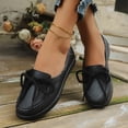 thumbnail image 1 of HTHLVMD Orthopedic Shoes for Women Wide Width, Faux Leather Loafers, Everyday Comfortable Shoes, Women's Dress Casual Shoes, Women's Lace-Up Loafer Flats, Casual Slip-On Comfort Shoes, Black 5.5, 1 of 4