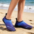 thumbnail image 1 of HTHLVMD Quick Dry Aqua Socks, Non-Slip Beach Shoes, Water Shoes for Women Men Quick-Dry Aqua Socks Swim Beach Barefoot Yoga Exercise Wear Sport Accessories Pool Camping Must Haves, Royal Blue 7.5, 1 of 4