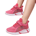 thumbnail image 1 of HTHLVMD Rainbow Decor Shoes, Hook and Loop Running Shoes, Girls Outdoor Play Shoes, Tennis Shoes,B'oys Gi'rls Sneakers for Walking/Running,Lightweight,Breathable Shoes Outdoor, Watermelon Red 2Y, 1 of 5