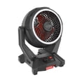 thumbnail image 1 of Hyper Tough Hyper Stack Dual-Power Jobsite Fan with Ring Light, Cordless or AC Powered, Adjustable Head, Black, 1 of 11