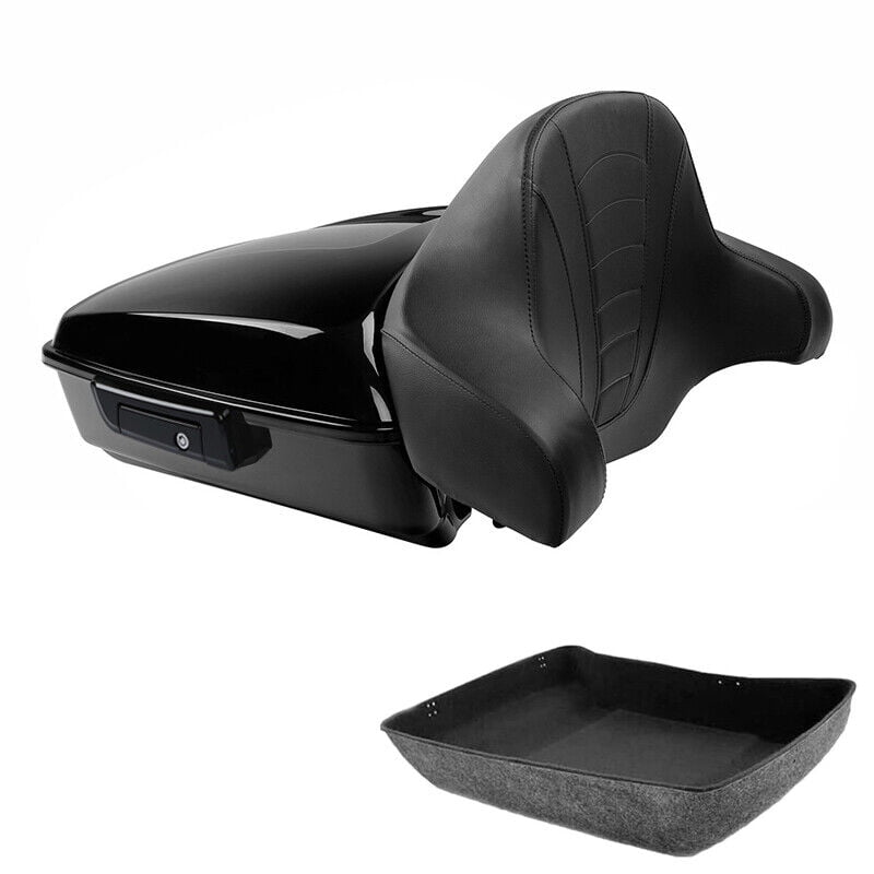 TCMT Chopped Pack Trunk Two Up Mount Rack Fit For Harley Tour Pak Trunk Touring Electra Glide Road Glide Street Glide 1997-2008並行輸入