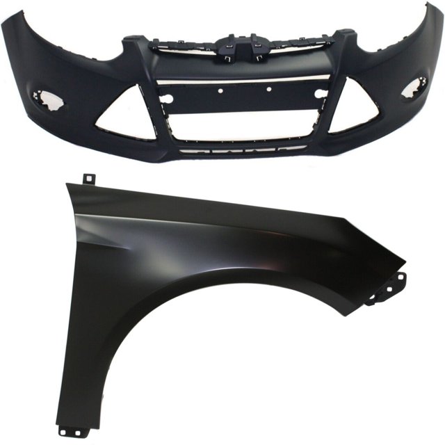 HTHY Bumper Cover And Fender Kit For 20122014 Ford Focus Front