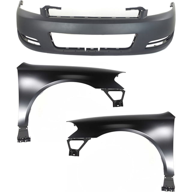 HTHY Bumper Cover Fender For 20062013 Chevrolet Impala Set Of 3 Front