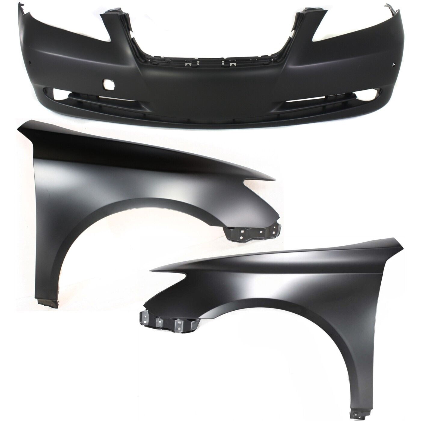 Painted Front Bumper Cover For 2007-2009 Lexus ES350 – Direct Replacement, Color Matched