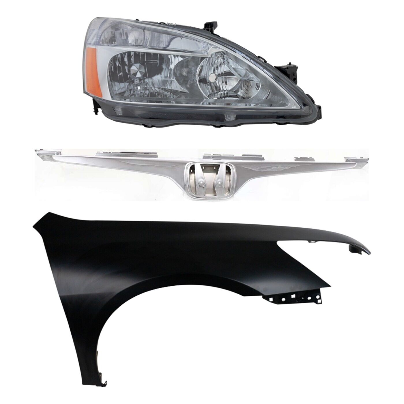 HTHY Fender And Headlight Kit For 20032005 Honda Accord 2Door Coupe